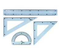 Ensemble de traçage incassable Maped - bleu translucide
