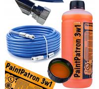 Ensemble de tubes de pulvérisation sans air 15 m - TPU | 228 bars | liquide 1L