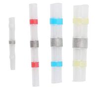Ensemble de Tubes Thermorétractables à Anneau de Soudure, 100pcs Ensemble de Tubes Thermorétractables à Anneau de Soudure Connecteurs de Fil de Joint de Soudure Colorés étanches,