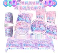 Ensemble de vaisselle jetable Kpop populaire pour fête, fournitures de fête d'anniversaire pour filles, décorations de fête, bannière, cadeaux pour enfants, cadeaux pour garçons 17pcs balloon 1