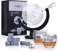Ensemble de verres à whisky en cristal Famanu Karaffe, design globe