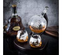 Ensemble de verres à whisky en cristal Famanu Karaffe, design vintage