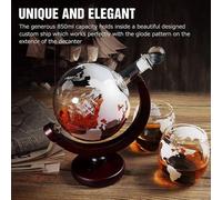 Ensemble de verres en cristal pour whisky - Carafe en cristal taillé pour whisky et eau-de-vie