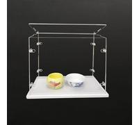 Ensemble de Vitrine en Acrylique Transparent Ouvert sur Le Dessus, Base épaissie, Fermoir en Forme de l Solide, Armoire à Poussière (Blanco, 35x20x30cm/14x8x12in)