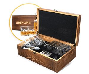 Ensemble de whisky de luxe comprenant un décanteur et des verres