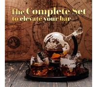 Ensemble décanteur à whisky Kemstood 8 en 1 – 2 verres
