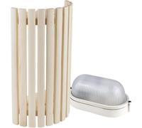 Ensemble d'éclairage pour sauna Sawo 914-VA Tremble avec lampe de sauna E27 IP54 et câble en silicone de 5 m SiHF