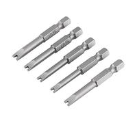 Ensemble d'embouts de tournevis à pointe en U 5 pièces S2 en acier allié de 50 mm de longueur 1/4 "tige hexagonale U4 U5 U6 U7 U8 ensemble de bits magnétiques en forme de U