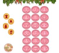 Ensemble d'emporte-pièces festifs pour Noël - Motifs 3D en relief (2set) | 9 formes avec motifs 3D en relief ; emporte-pièces de Noël en matériau de qualité alimentaire