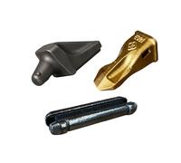 Ensemble dent + Porte dent Flush + Clavette GOLD E921 pour mini chargeuse - ESTI