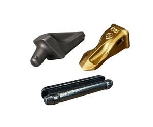 Ensemble dent + Porte dent Flush + Clavette GOLD E921 pour mini chargeuse - ESTI