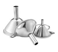 Ensemble D'entonnoirs Polyvalents En Acier Inoxydable - 3 Tailles Pour Faciliter Le Versement, Le Filtrage Et Le Stockage - Indispensable Pour La Cuisine
