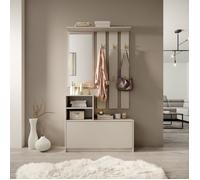 Ensemble d'entrée avec miroir - YESFIR - 85 cm - cachemire