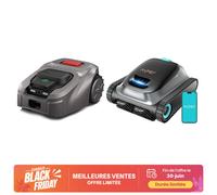 Ensemble d'entretien de jardin | Robot nettoyeur de piscine Aiper Scuba S1 & Tondeuse robot AI ISWARD GX, Nouvelle version, Signal RTK, Sans fil de délimitation, Filtration ultra-fine, Contrôle via ap