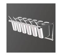 Ensemble d'étagères à épices murales en acier inoxydable de qualité commerciale pour cafétéria, cuisine, grande capacité de rangement avec bols amovibles, design peu encombrant pour restaurants