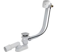 Ensemble d'évacuation Alcadrain - Ensemble de vidange et de trop-plein de baignoire avec remplissage, longueur 800 mm, chromé A564CRM3-80