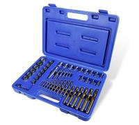 Ensemble d'extracteurs de vis CCLIFE, 3/8", en acier CR-MO, avec clés à douille "turbonut" de 8 à 19 mm, 49 pièces