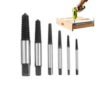 Ensemble d'Extracteurs de Vis Endommagées 5 Pièces Outil Mèche Pour Écrou | Kit Extracteur De Vis Cassée Réparation à la Maison, au Travail, pour les Hommes et les