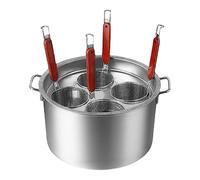 Ensemble d'inserts pour cuiseur à pâtes en acier inoxydable, outil de cuisson multipots, casserole commerciale avec casserole à pâtes et passoire vapeur