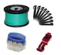 Kit d'installation L+ compatible avec le robot de tonte Kärcher RLM 4 ® Câble Crochet Connecteur Paquet Kit