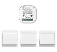 Ensemble d'interrupteurs Funk, comprenant 3 émetteurs et 1 récepteur, technologie RF433, indice de protection IP44