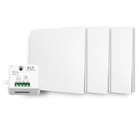 Ensemble d'interrupteurs radio sans batterie, comprenant 3 télécommandes + 1 relais, indice de protection IP65