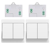 Ensemble d'interrupteurs sans fil avec télécommande, fonctionnant sans piles, pour luminaires d'intérieur