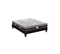 HYPSOM - Ensemble DIVIN 140x200 cm - Matelas Ressorts ensachés + Sommier Bois G