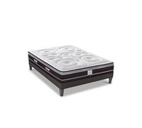 - Ensemble DIVIN 180x200 cm - Matelas Ressorts ensachés + Sommier Bois