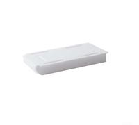 Ensemble d'organiseurs de tiroir de bureau coulissants pour bureau à domicile, boîte de rangement pour petits articles, boîte d'organisation de bureau peu encombrante (petite taille, blanc)