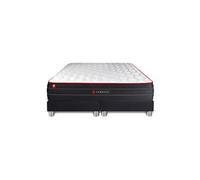 Ensemble double sommier + matelas BOOST ressorts ensachés et mémoire de forme 160x200