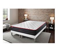 Ensemble double sommier + matelas BOOST ressorts ensachés et mémoire de forme 180x200