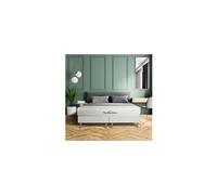 Ensemble double sommier + matelas LANCASTER ressorts ensaches et memoire de forme 200x200