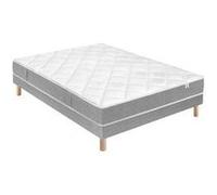 Ensemble douces nuits hydros mousse hr 35 kg/m3 + sommier base ferme 160x200 avec 2 sommiers G