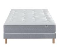Ensemble Douces Nuits Laly 100% Latex + Sommier Base Ferme 160x200 avec 2 sommiers G