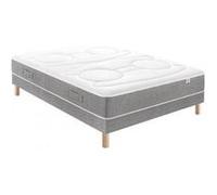 Ensemble douces nuits mirage mousse hr 35kg/m3 + viscoélastique + sommier base ferme 80x200 G