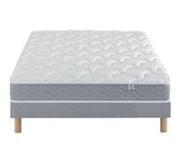 Ensemble Douces Nuits Remory 667 ressorts ensachés + 2 cm Viscoélastique + Sommier Base Morpho 90x200 G