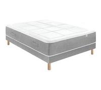 Ensemble Douces Nuits Riviera 744 ressorts ensachés + 6 cm Viscoélastique + Sommier Base Ferme 120x190 G