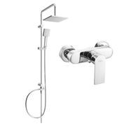 Mexen Tord ensemble de douche apparent avec pommeau de douche et robinet de douche Royo, chromé - 72240200-00 6072 5907709181564