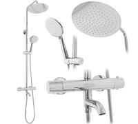 ENSEMBLE DOUCHE ET BAIGNOIRE LUNGO THERMOSTAT CHROMÉ SKU REA-P6607