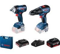 Bosch Kit d'outils 18 V Gsb 18V-50 + Gds18 V-400
