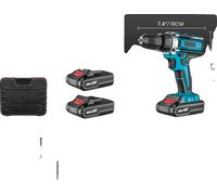 Ensemble d'outils combinés, 21V, rechargeable, polyvalent et portable. Perceuse électrique standard, couleur noire