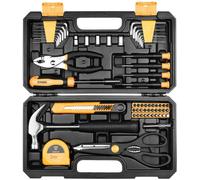 Ensemble d'outils de 62 pièces avec mallette, idéal pour les travaux de bricolage et d'entretien de la maison