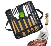 Ensemble D'outils De Barbecue Accessoires Barbecue En Acier Inoxydable | En Acier Inoxydable Spatule Brosse Pour Cuisine Extérieur Camping Pique-nique