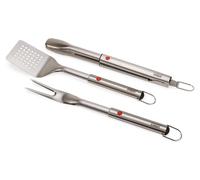 Ensemble d'outils de barbecue en acier inoxydable, comprenant une spatule, une pince et une fourchette