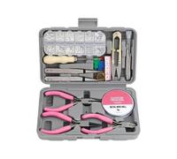 Ensemble D'outils De Bricolage Pour Bijoux, 17 Pièces, Rose, Multifonction, Pour La Réparation Des Mains, Pinces, Pinces