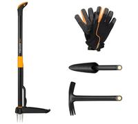 Ensemble d'outils de jardin Fiskars, 4 pièces, désherbeur Xact