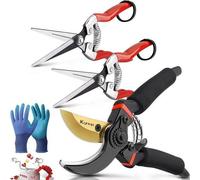 Ensemble d'outils de jardinage 3 pièces, avec gants de jardinage pour scier efficacement