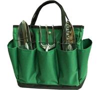 Ensemble d'outils de jardinage avec différents bacs - Gants de jardinage - Vert et noir