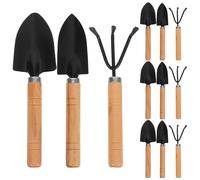 Ensemble D'outils de Jardinage D'intérieur Compact 15 Pièces | Truelle de Repiquage et Cultivateur, pour Mini Jardins et Plantes D’intérieur, Portable, Petites Surfaces